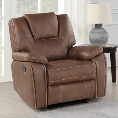 Steve Silver Katrine Manual Recliner - Brown