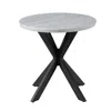 Steve Silver Keyla Faux Marble Round End Table