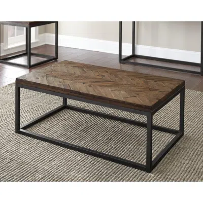 Steve Silver Lorenza Cocktail Table In Brown