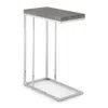 Steve Silver Lucia Chairside End Table, Grey/brown In Gray
