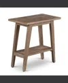Steve Silver Milani 13" Wide X 18" Deep, Solid Mango Chairside End Table In Natural