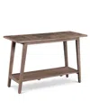 Steve Silver Milani 47" Solid Mango Rectangular Sofa Table In Natural