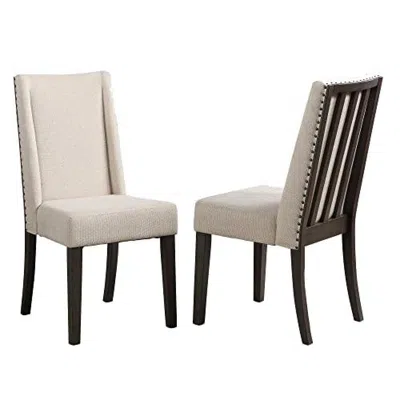 Steve Silver Napa Upholstered Side Chair - Set Of 2 In White