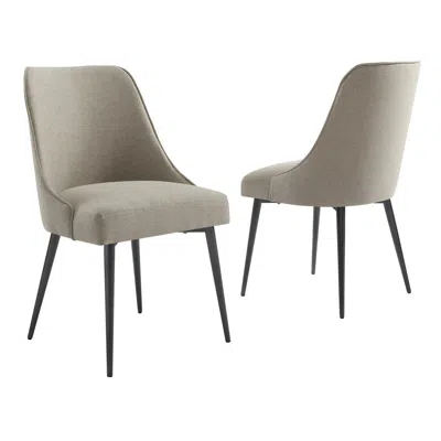 Steve Silver Olson Side Chair Khaki - Set Of 2 In Blue
