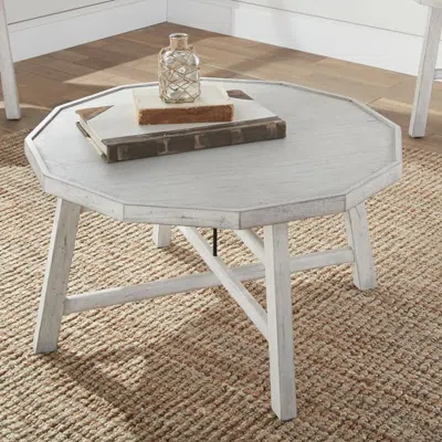 Steve Silver Paisley Cocktail Table In White