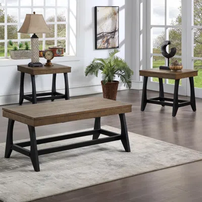 Steve Silver Ralston 3 Piece Occasional Set In Brown