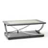 Steve Silver Ramsey Cocktail Table W/casters In Gray