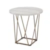 Steve Silver Rowyn Faux Marble Top End Table