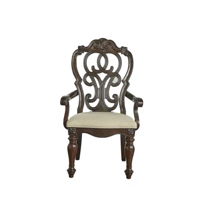Steve Silver Royale Arm Chair - Set Of 2 In Black