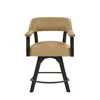 Steve Silver Rylie Counter Sand Pu Arm Chair In Neutral