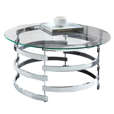 Steve Silver Tayside Cocktail Table In Metallic