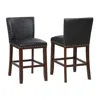 Steve Silver Tiffany Black Kd Counter Stool - Set Of 2