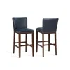 Steve Silver Tiffany Navy Kd Bar Stool - Set Of 2