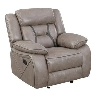 Steve Silver Tyson Glider Recliner In Gray
