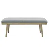 Steve Silver Vida Gray Polyester Dining Bench