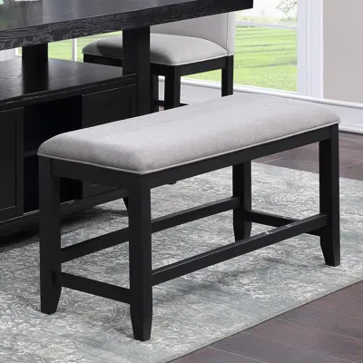 Steve Silver Yves Counter Bench In Gray