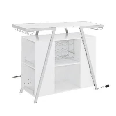 Steve Silver Zena Bar Table W/led In White