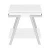 Steve Silver Zena White Square End Table