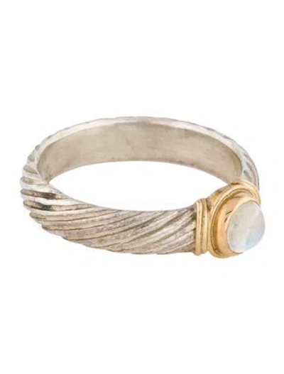 Pre-owned Steven Battelle Moonstone Band In Multi