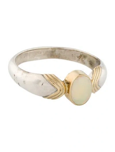 Pre-owned Steven Battelle Opal Cocktail Ring In Multi
