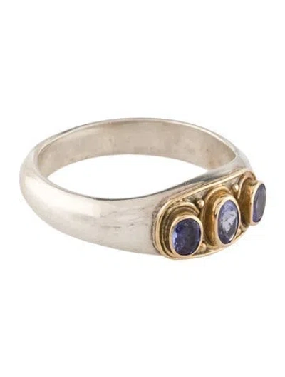 Pre-owned Steven Battelle Tanzanite Cocktail Ring In Multi