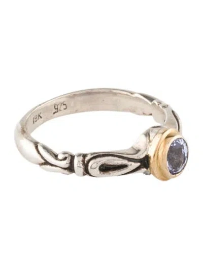 Pre-owned Steven Battelle Tanzanite Cocktail Ring In Multi