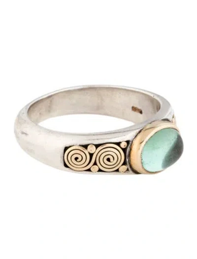 Pre-owned Steven Battelle Tourmaline Cocktail Ring In Multi