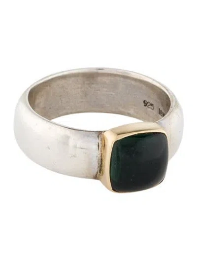 Pre-owned Steven Battelle Tourmaline Cocktail Ring In Multi