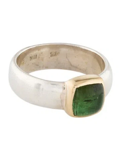 Pre-owned Steven Battelle Tourmaline Cocktail Ring In Multi
