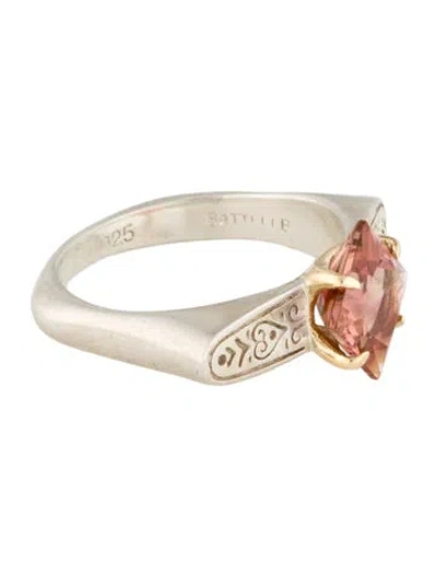 Pre-owned Steven Battelle Tourmaline Cocktail Ring In Multi