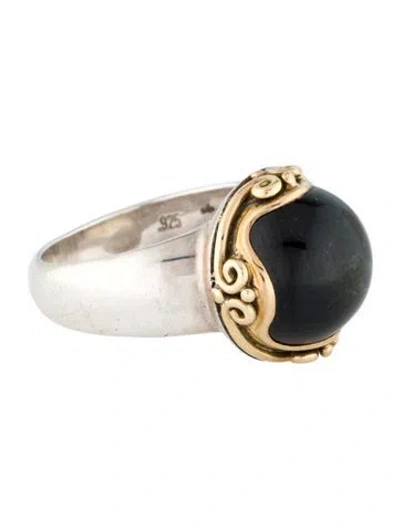 Pre-owned Steven Battelle Tourmaline Cocktail Ring In Multi