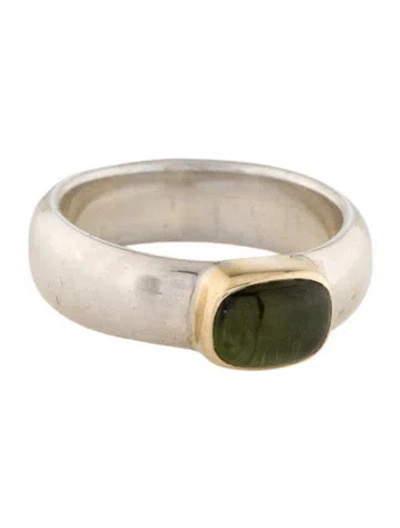 Pre-owned Steven Battelle Tourmaline Cocktail Ring In Multi