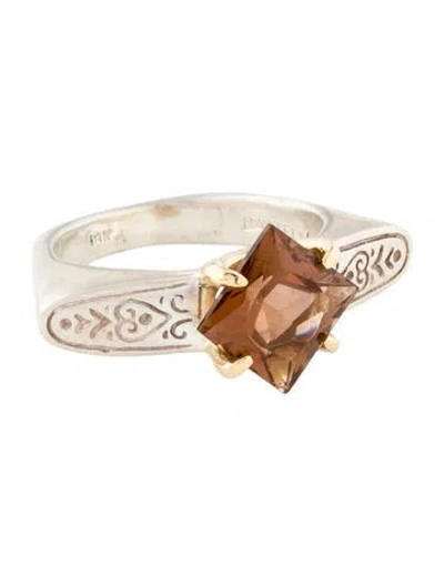 Pre-owned Steven Battelle Tourmaline Cocktail Ring In Multi