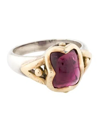 Pre-owned Steven Battelle Tourmaline Cocktail Ring In Multi