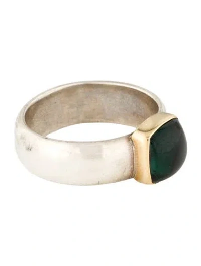 Pre-owned Steven Battelle Tourmaline Cocktail Ring In Multi