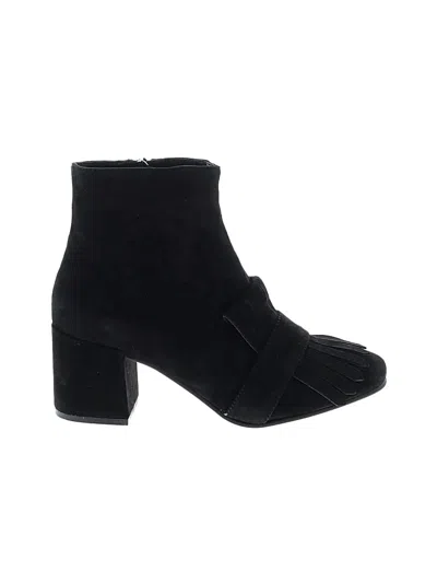 Pre-owned Steven By Steve Madden Ankle Boots In Black