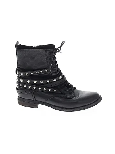Pre-owned Steven By Steve Madden Ankle Boots In Black