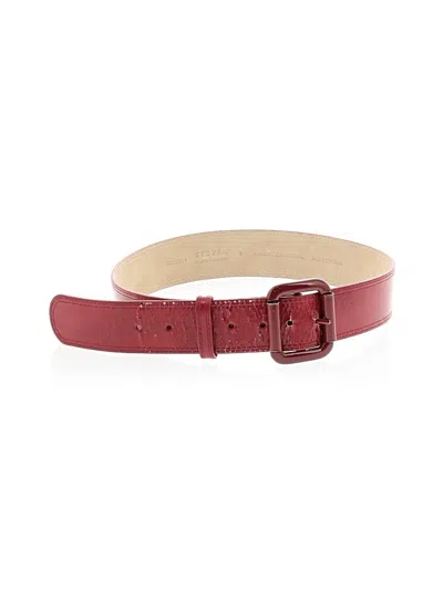 Pre-owned Steven By Steve Madden Belt In Red