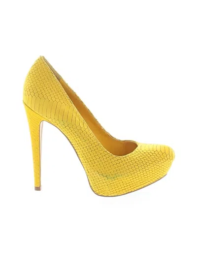 Pre-owned Steven By Steve Madden Heels In Yellow