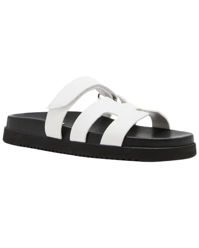 Steven By Steve Madden Reaves Leather Sandal In White