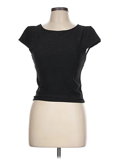 Pre-owned Steven By Steve Madden Short Sleeve T-shirt In Black