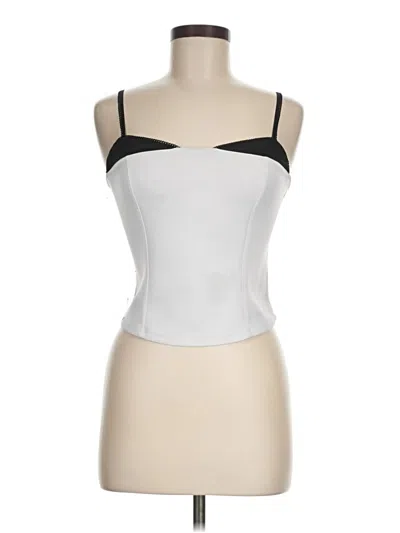 Pre-owned Steven By Steve Madden Tube Top Silver Strapless Neckline Tops