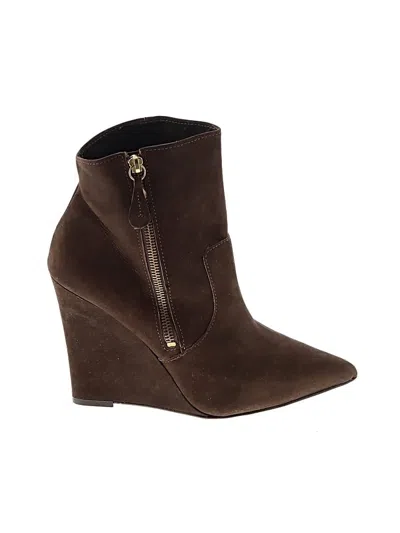 Pre-owned Steven By Steve Madden Wedges In Brown