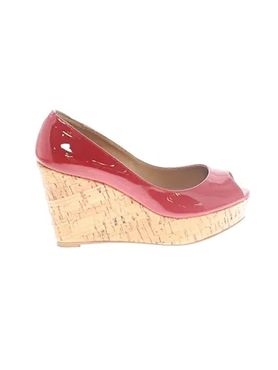 Pre-owned Steven By Steve Madden Wedges In Red