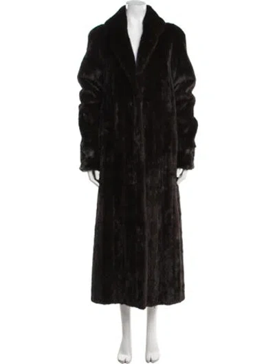 Pre-owned Steven Corn Furs Fur Coat In Black