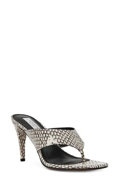 Steven New York Alden Toe Post Sandal In Silver