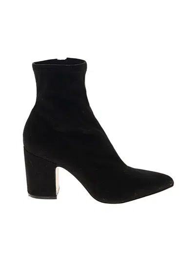 Pre-owned Steven New York Ankle Boots In Black