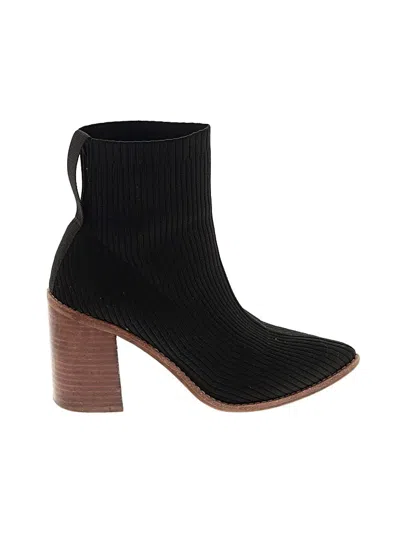 Pre-owned Steven New York Ankle Boots In Black