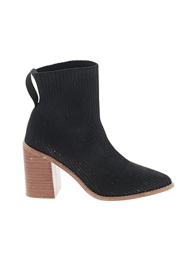 Pre-owned Steven New York Ankle Boots In Black