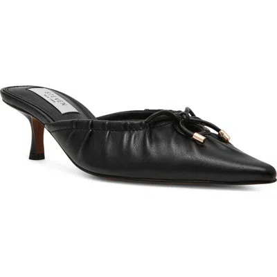 Steven New York Bonaie Kitten Heel Mule In Black